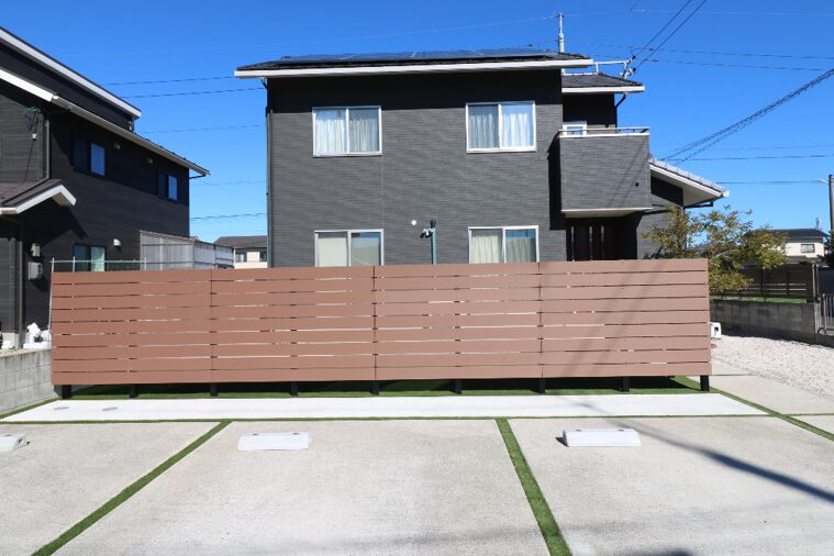 江津市 外構リフォーム プライバシーを守る目隠しフェンス設置