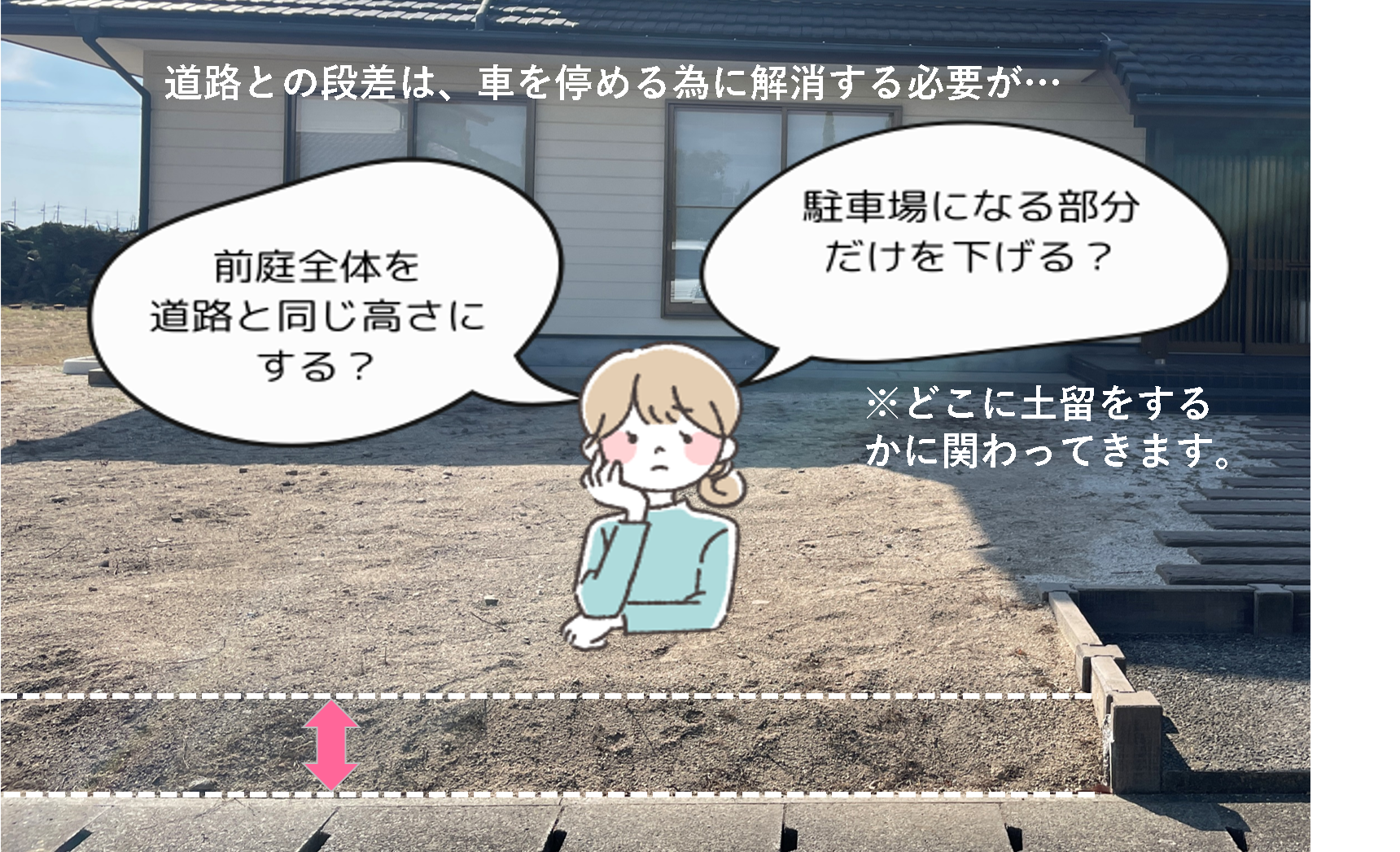 江津市 外構リフォーム 段差があり通行しにくいアプローチ