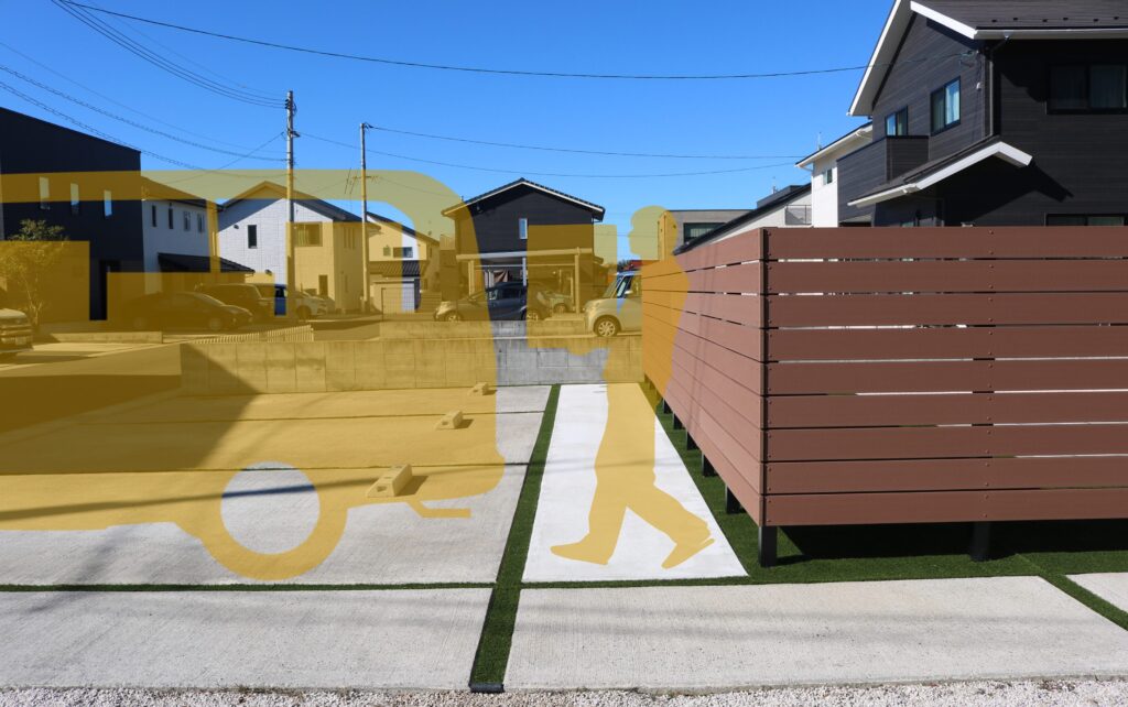 江津市 外構リフォーム プライバシーを守る目隠しフェンス設置